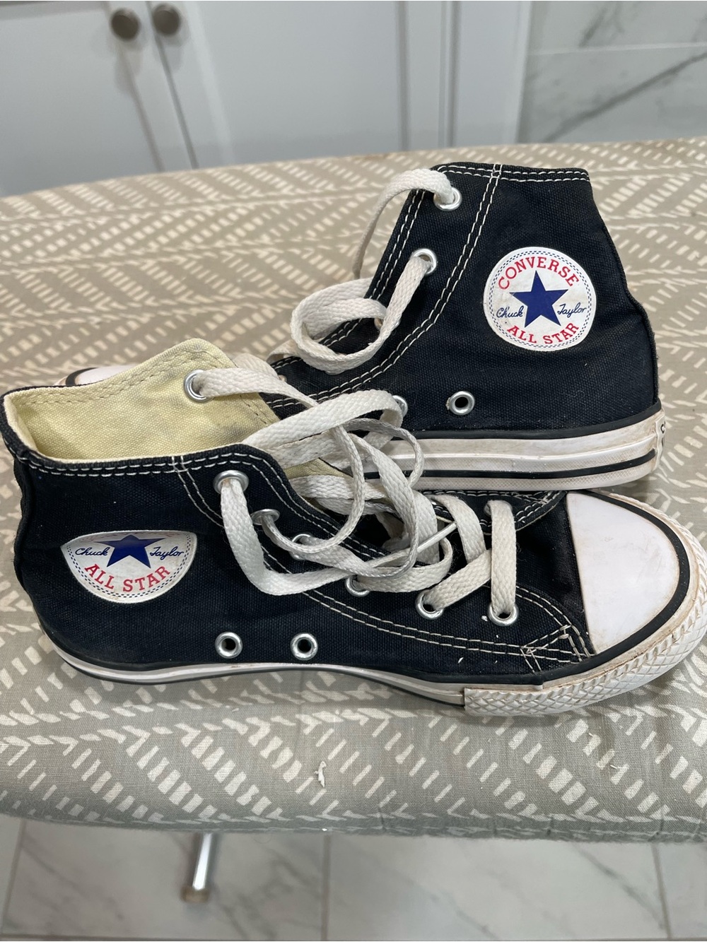 Converse Kids Black and White High Top Chuck Taylor Sneakers